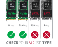 AXAGON PCEM2-XS Adapter wewnętrzny PCIe x16, M.2 NVMe - 1205422 - zdjęcie 5